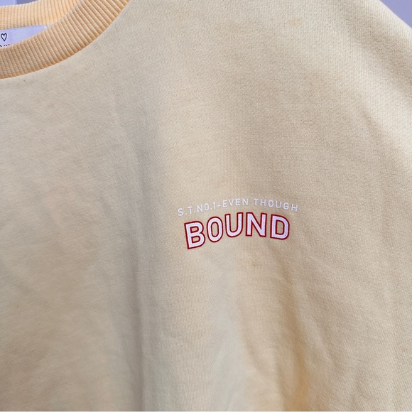 Stylenanda yellow oversized sweater made in Korea - Picture 4 of 5